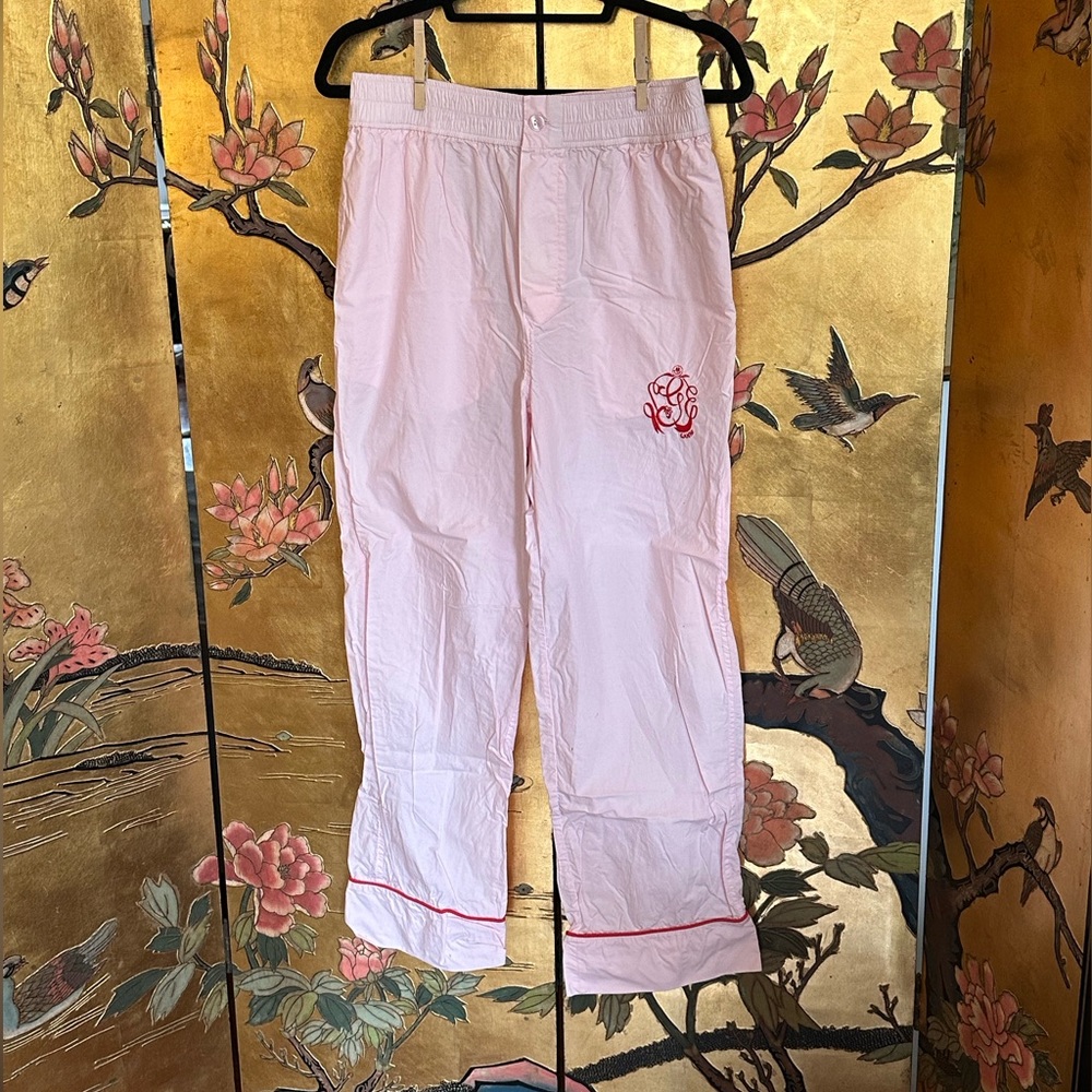 Ganni Soft Pink Pajama Pants